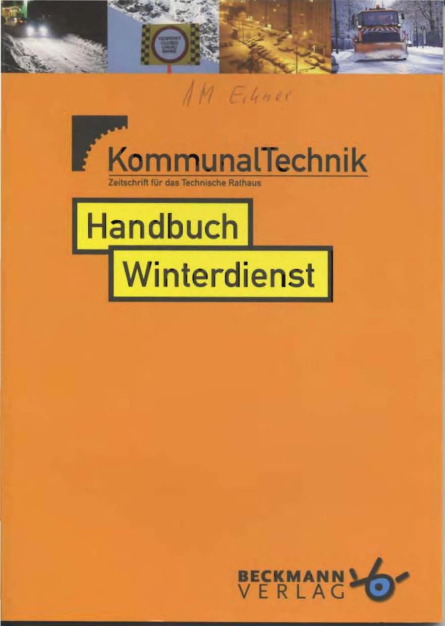 Winterdienst, Handbuch 