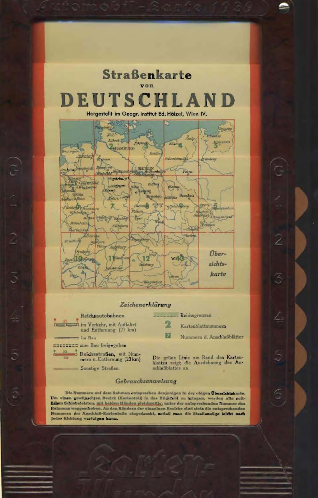 Straßenkarte von Deutschland