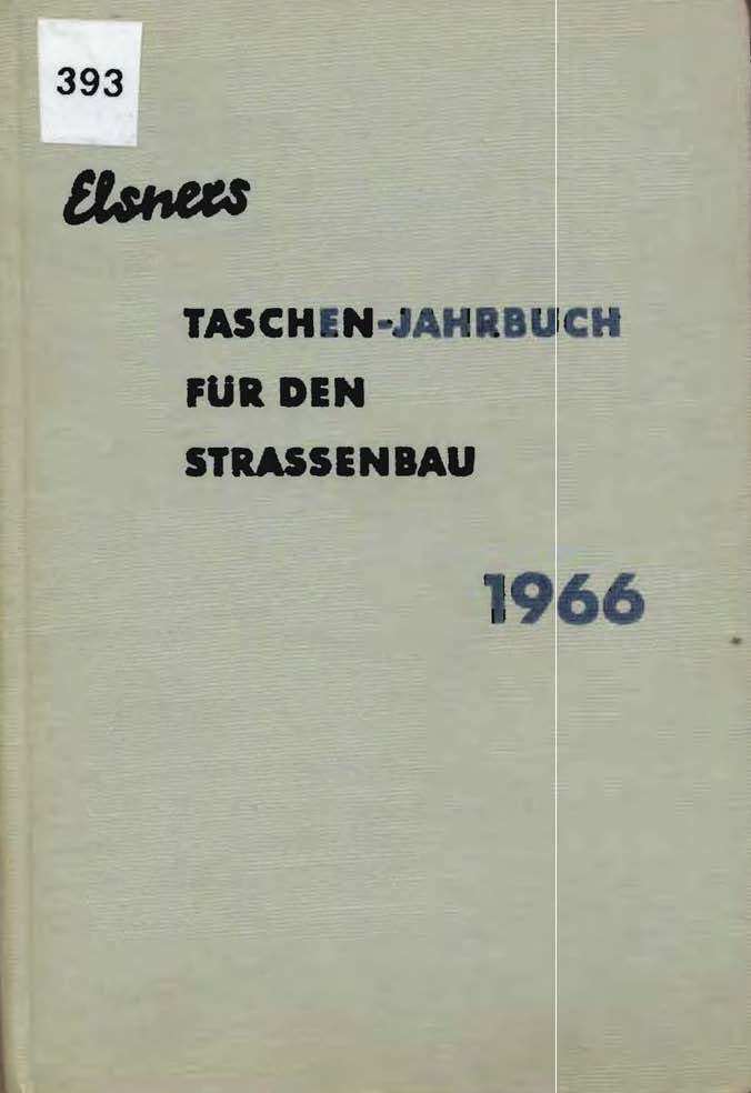 Taschen-Jahrbuch für den Strassenbau 1966