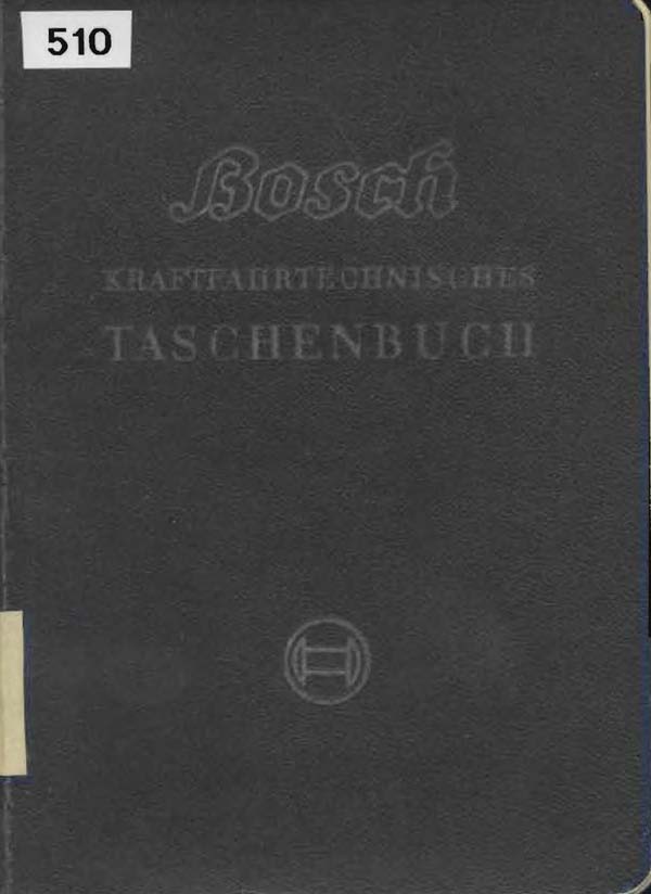 Bosch Kraftfahrtechnisches Taschenbuch