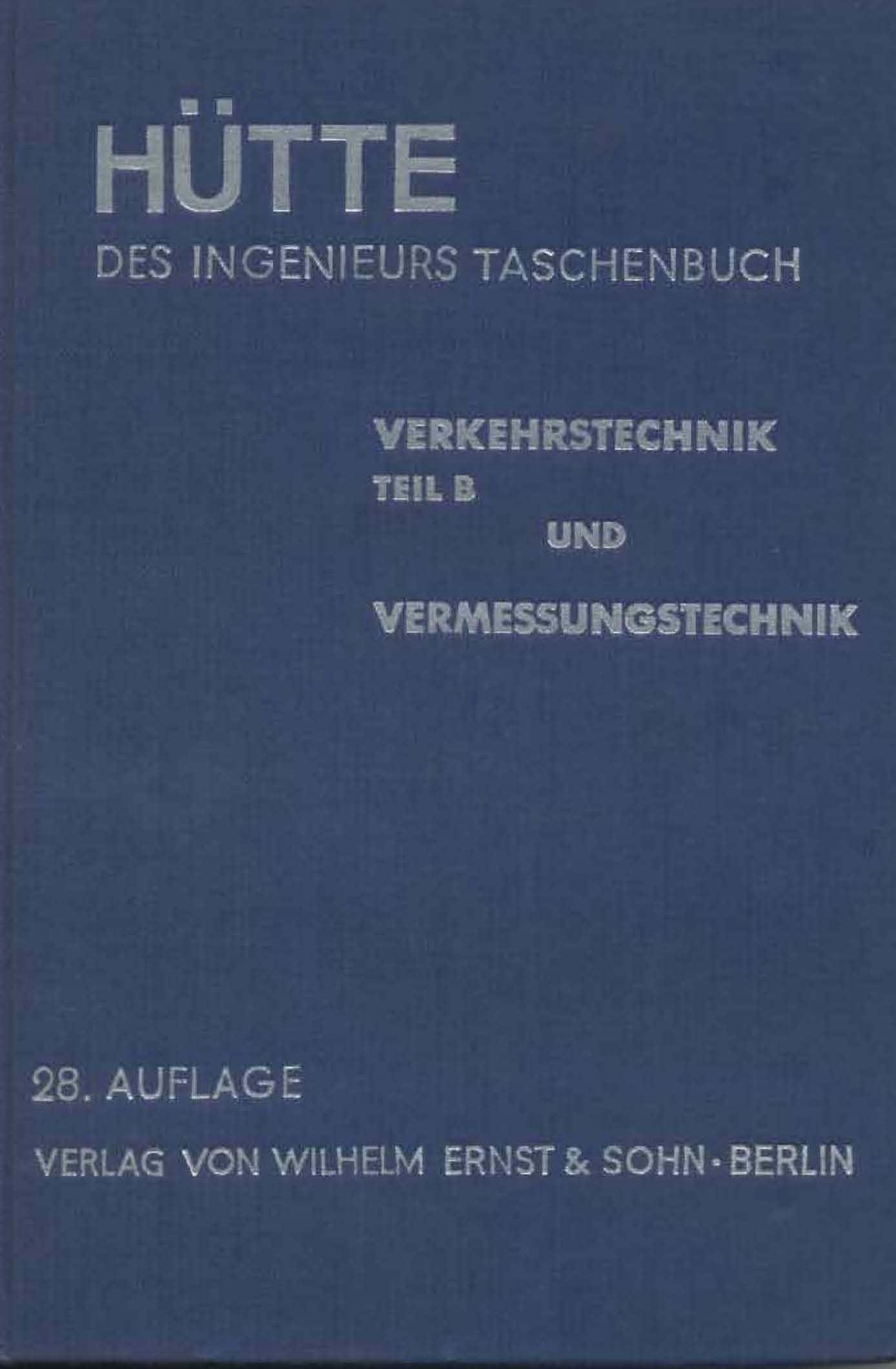 Hütte, Des Ingenieurs Taschenbuch