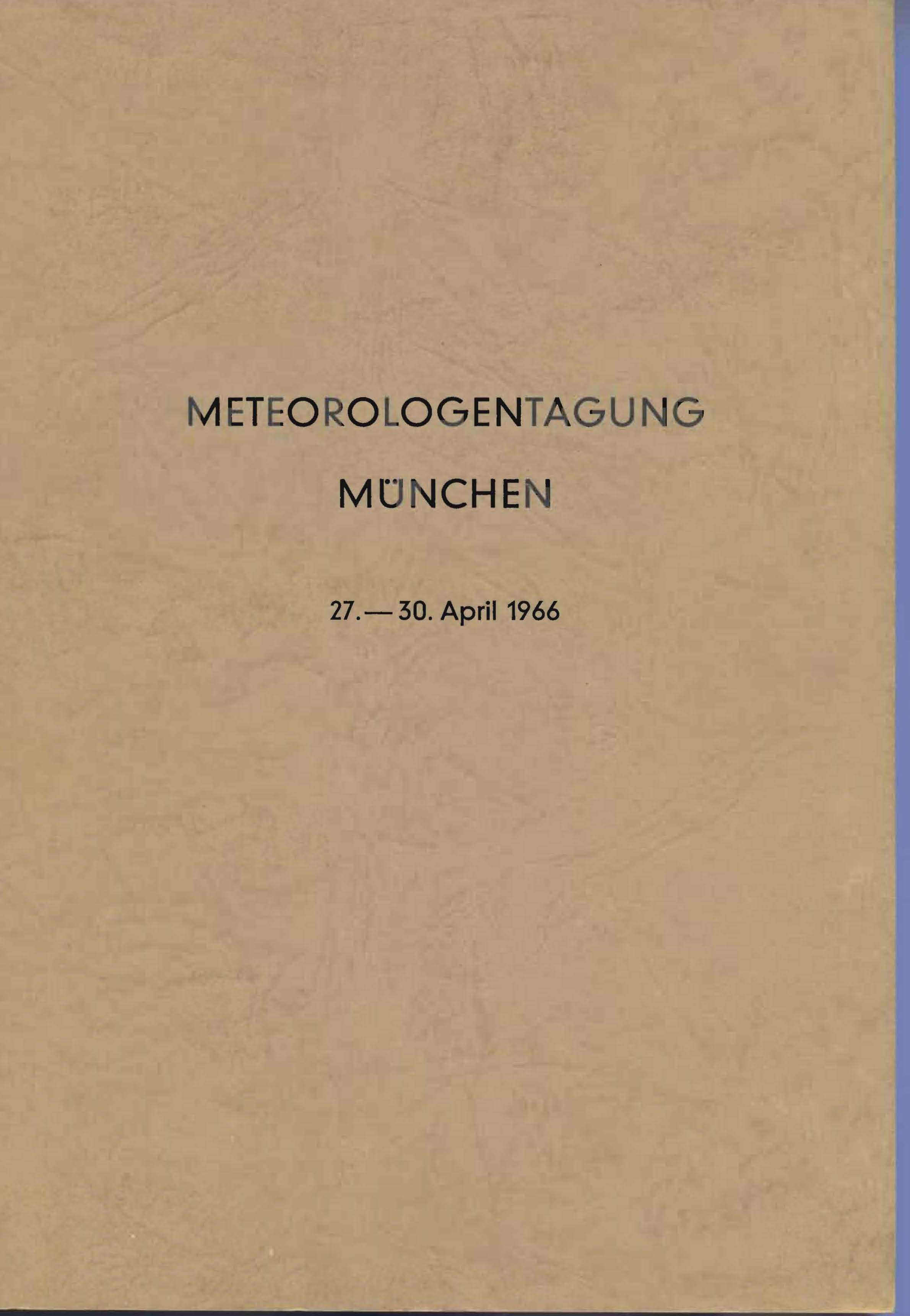 Meterologentagung München