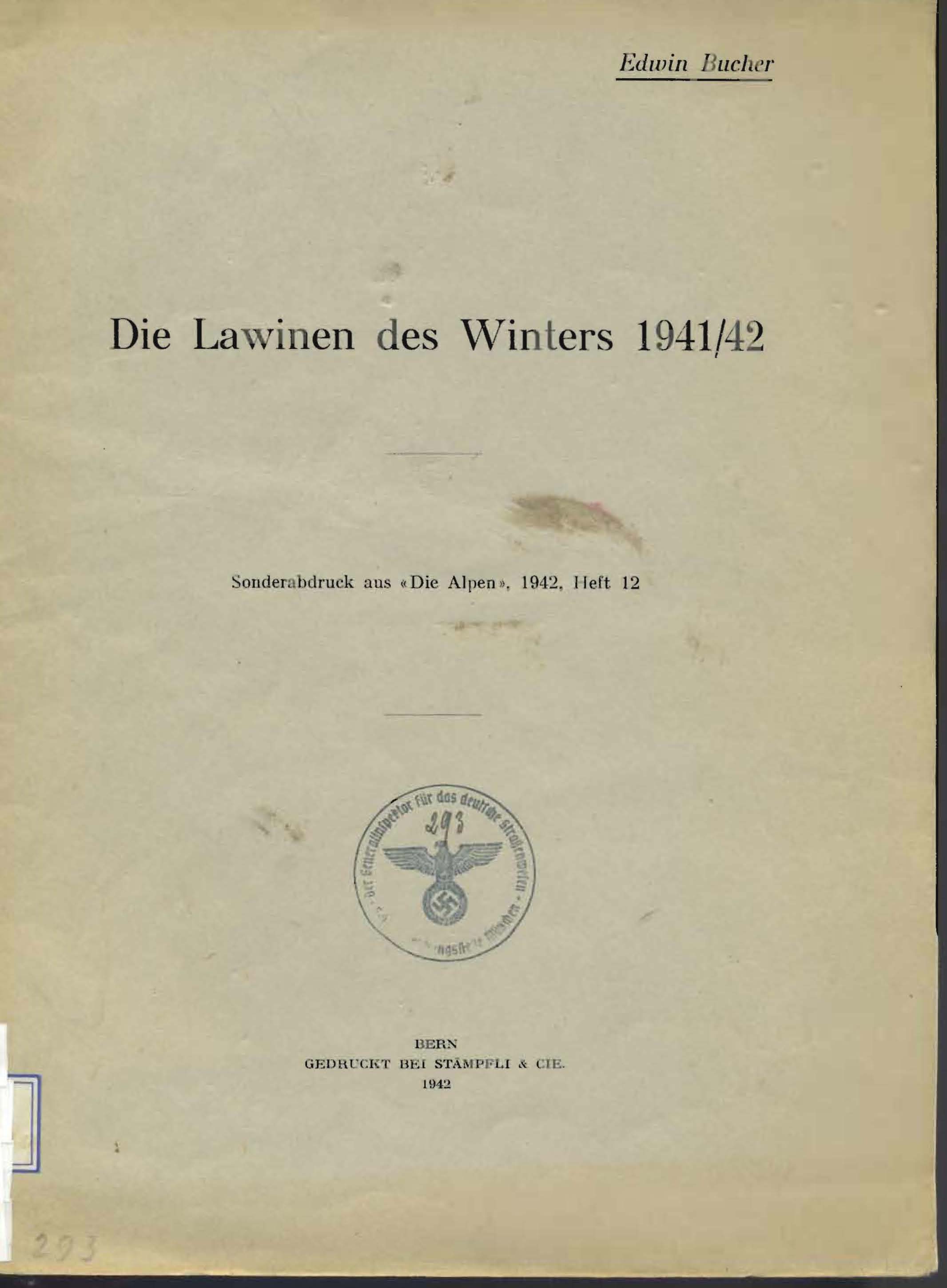 Die Lawinen  des Winters1941742