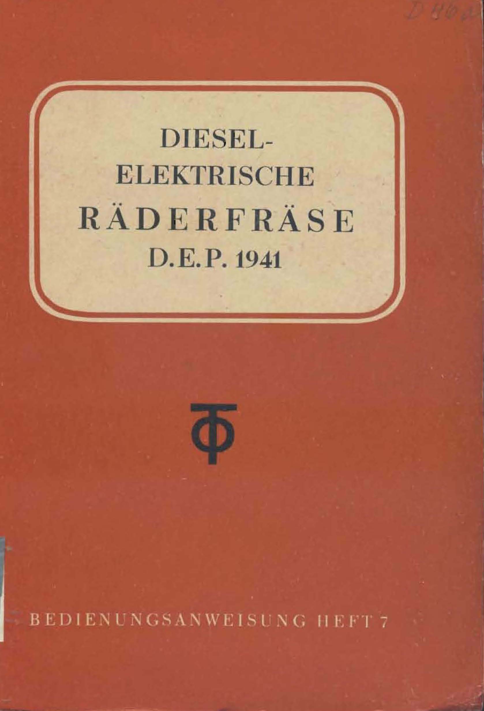 Diesel - Elektrische Räderfräse D.E.P.