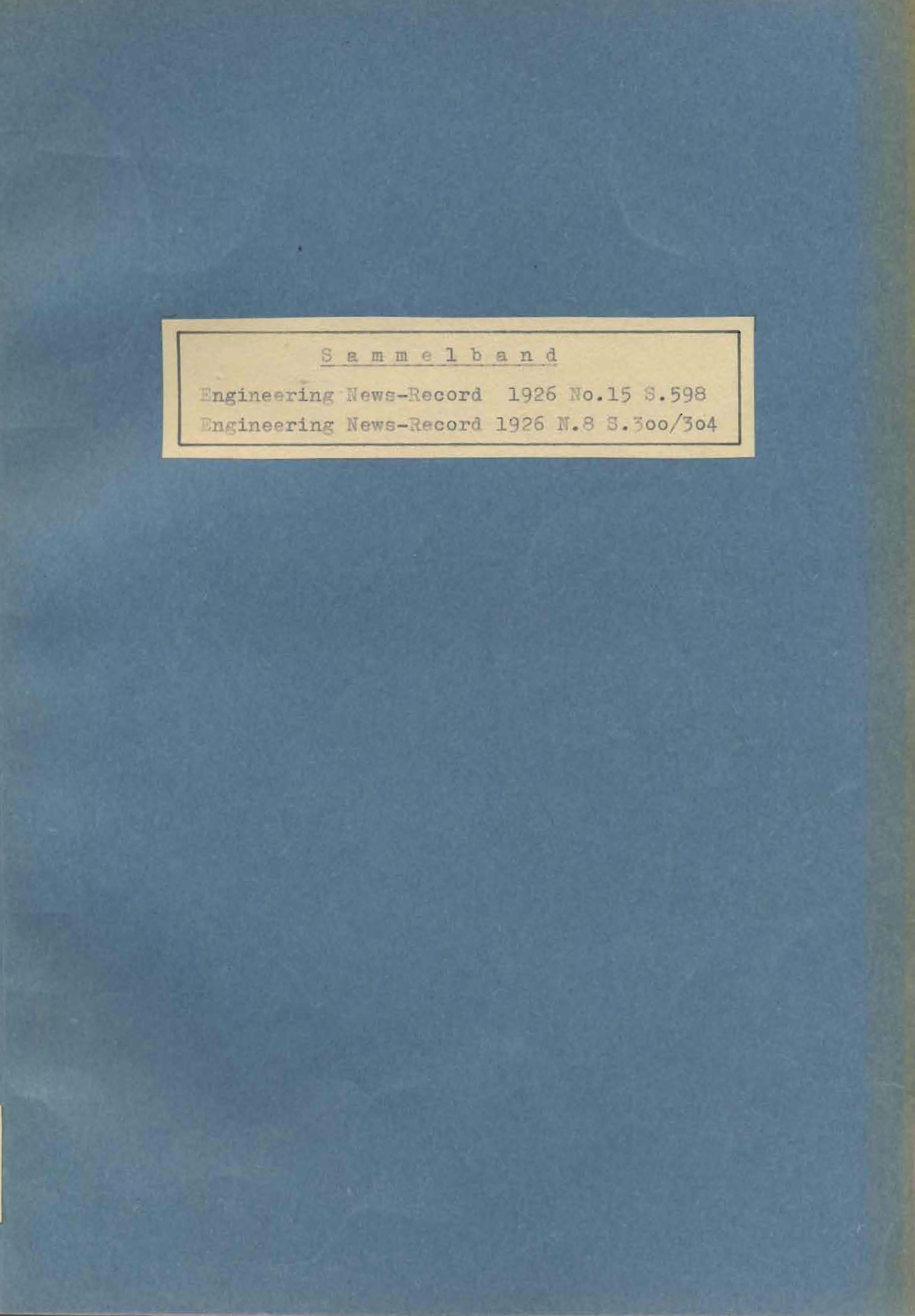 Engineering News - Record 1926