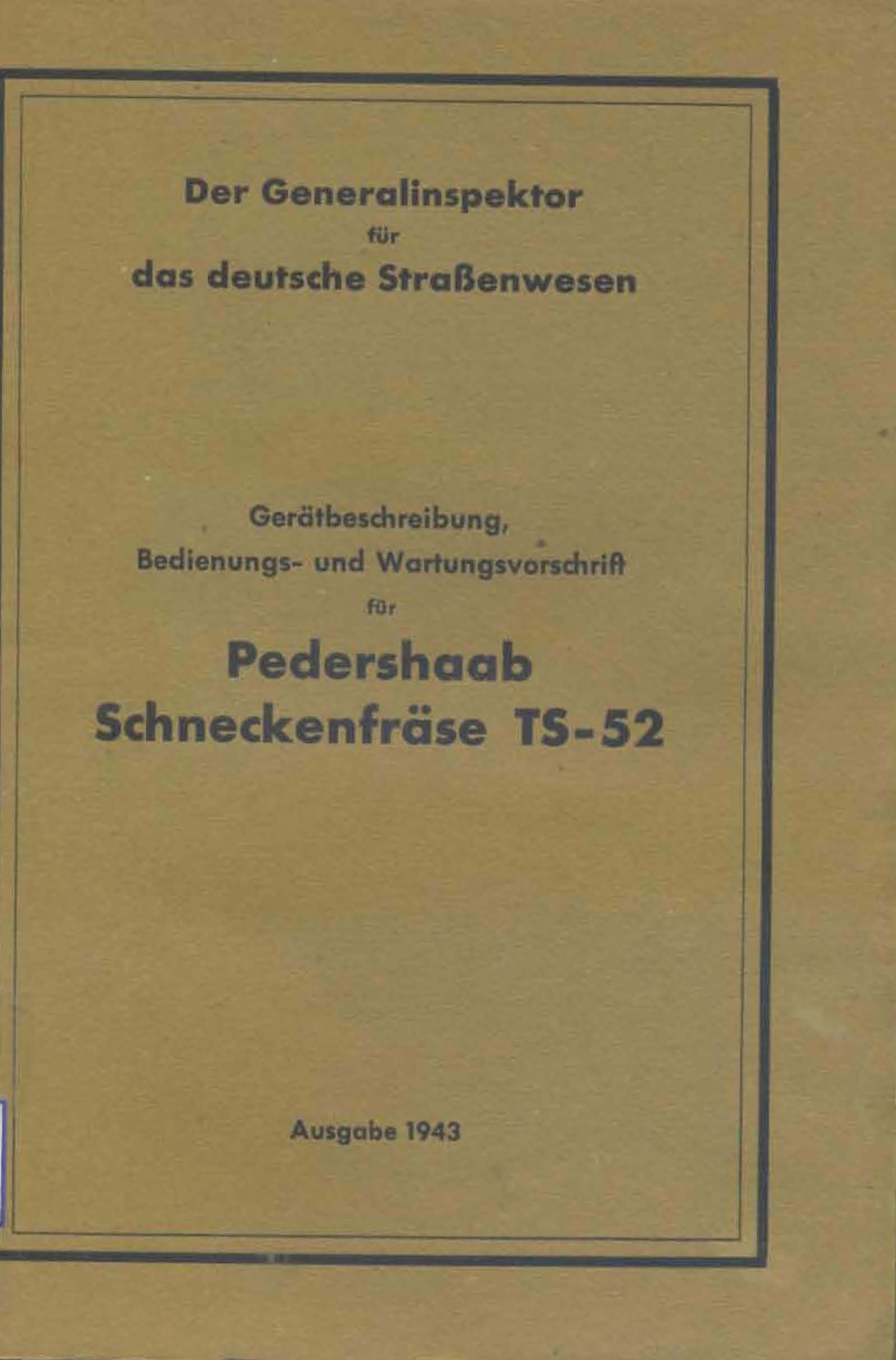 Pedershaab Schneckenfräse TS-52