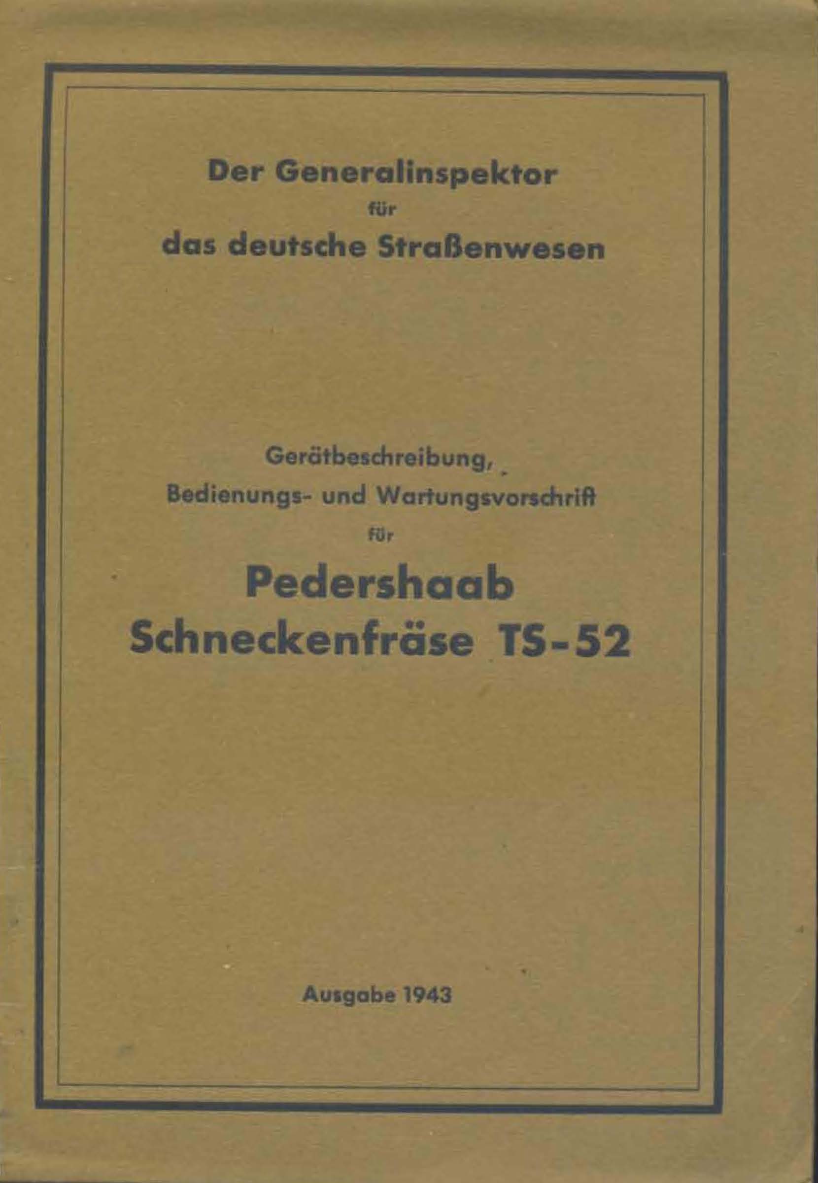 Pedershaab Schneckenfräse TS-52